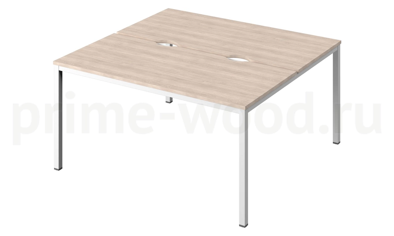 Стол-тандем на металлокаркасе "LITE" Public Comfort 150x144x74 - фото 8
