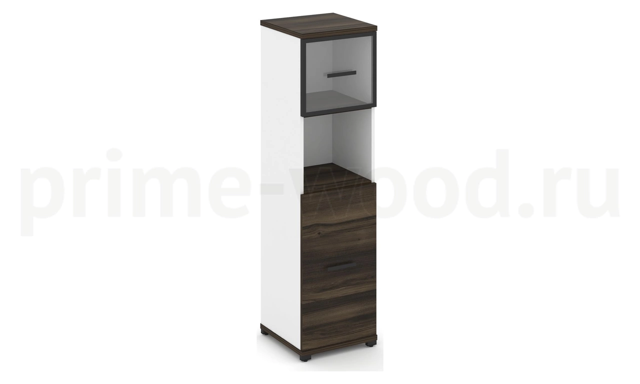 Шкаф одна узкая секция, 4 ниши CN.STU-415 RP B/W - фото 0