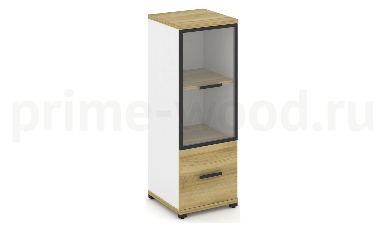 Шкаф одна узкая секция, 3 ниши CN.STU-312 RP B/W - фото 1