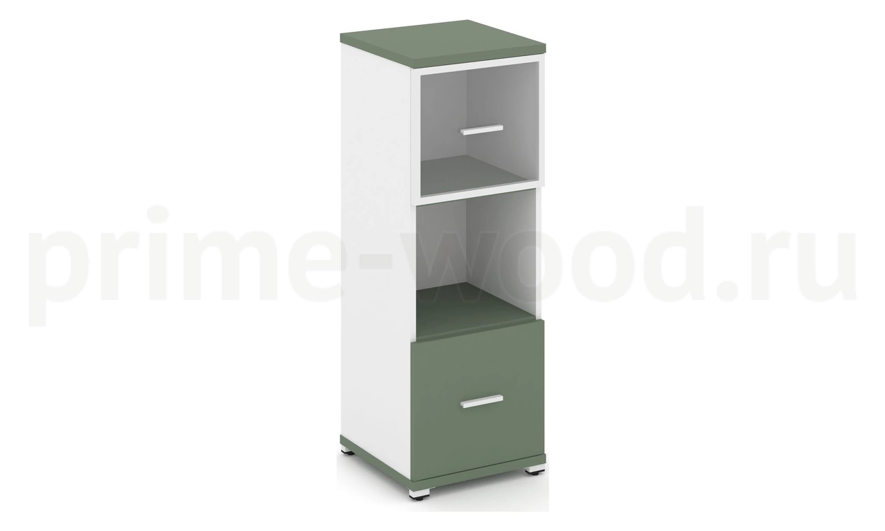 Шкаф одна узкая секция, 3 ниши CN.STU-315 RP B/W - фото 6