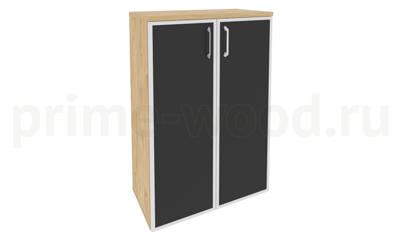 Шкаф высокий широкий (стекло черное) арт. O.ST-2.4R black - фото 4
