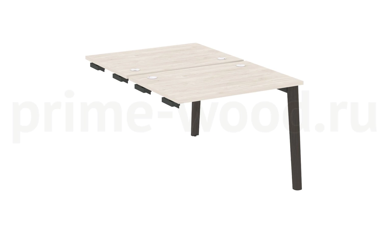 Стол-приставка двойной к опорным элементам, опоры - массив дерева ONIX WOOD 98x148x75 - фото 4