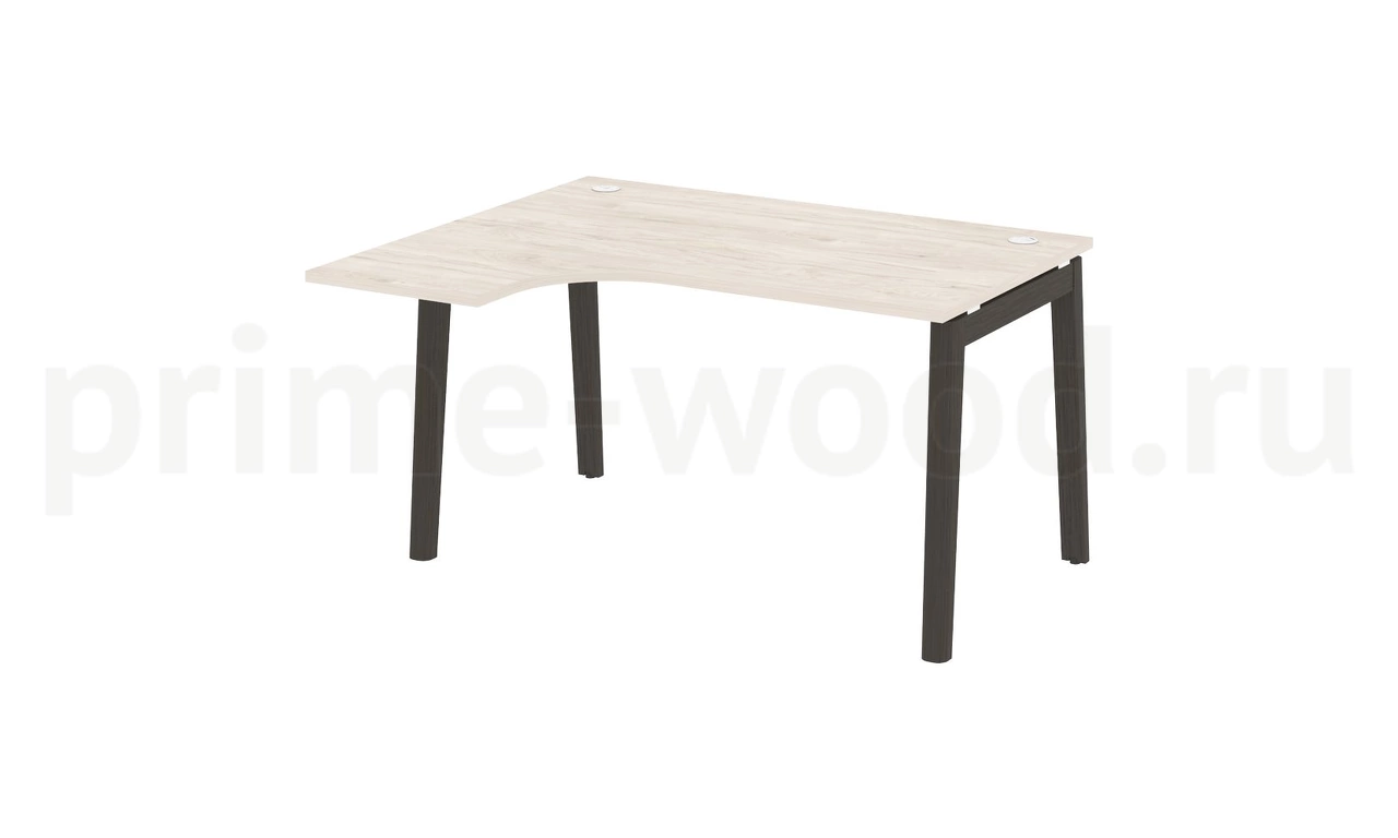 Стол эргономичный левый, опоры - массив дерева ONIX WOOD 138x118x75 - фото 4