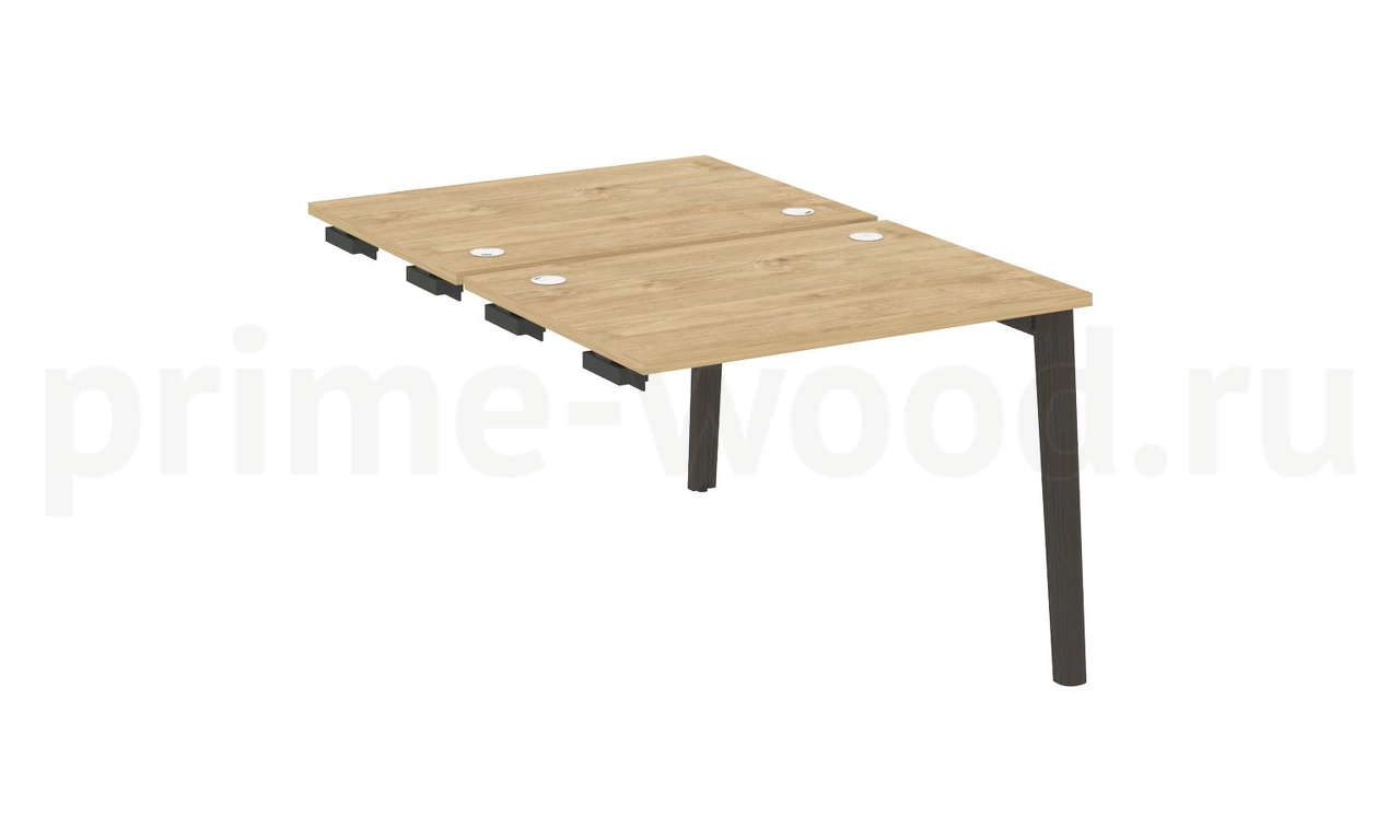 Стол-приставка двойной к опорным элементам, опоры - массив дерева ONIX WOOD 98x148x75 - фото 8