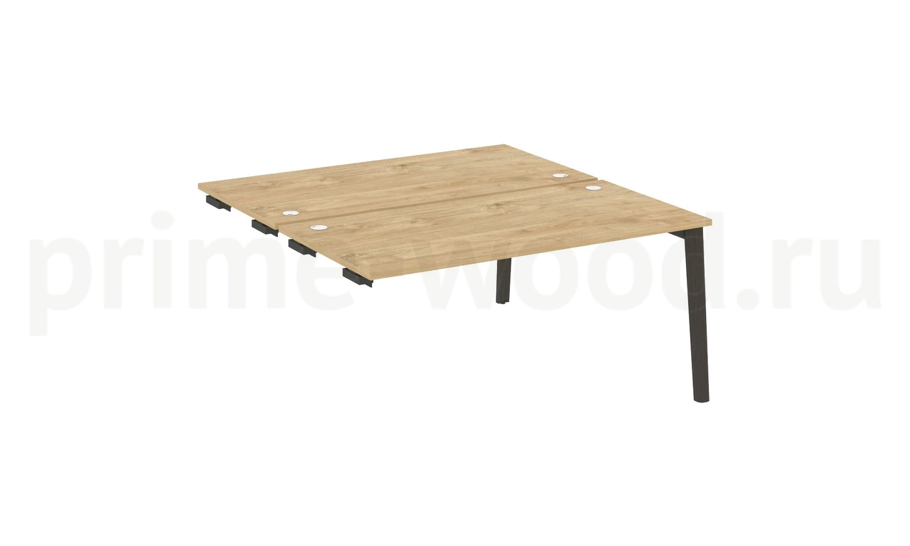 Стол-приставка двойной к опорным элементам, опоры - массив дерева ONIX WOOD 158x164x75 - фото 8