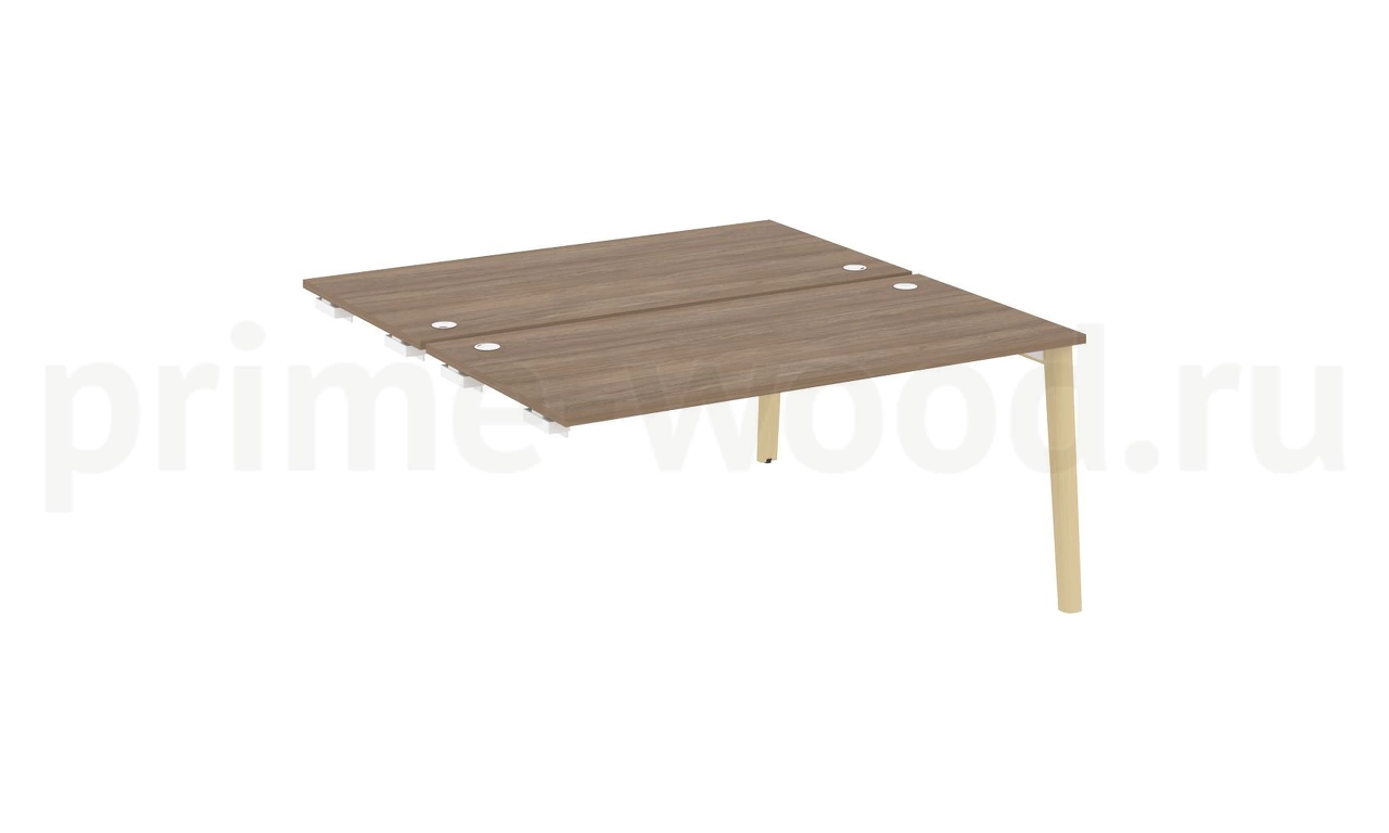 Стол-приставка двойной к опорным элементам, опоры - массив дерева ONIX WOOD 158x164x75 - фото 3