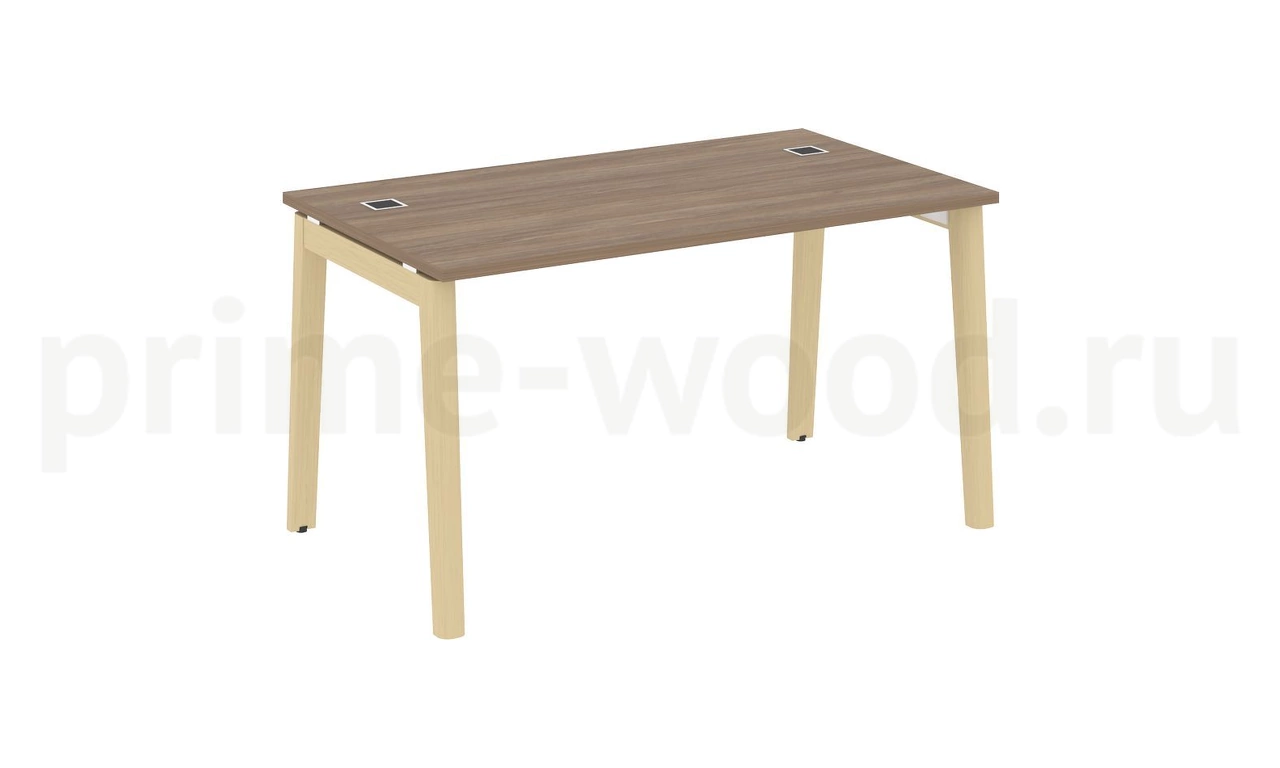 Стол рабочий руководителя, опоры - массив дерева ONIX WOOD DIRECT 138x80x75 - фото 3