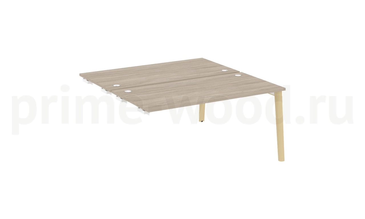 Стол-приставка двойной к опорным элементам, опоры - массив дерева ONIX WOOD 158x164x75 - фото 1