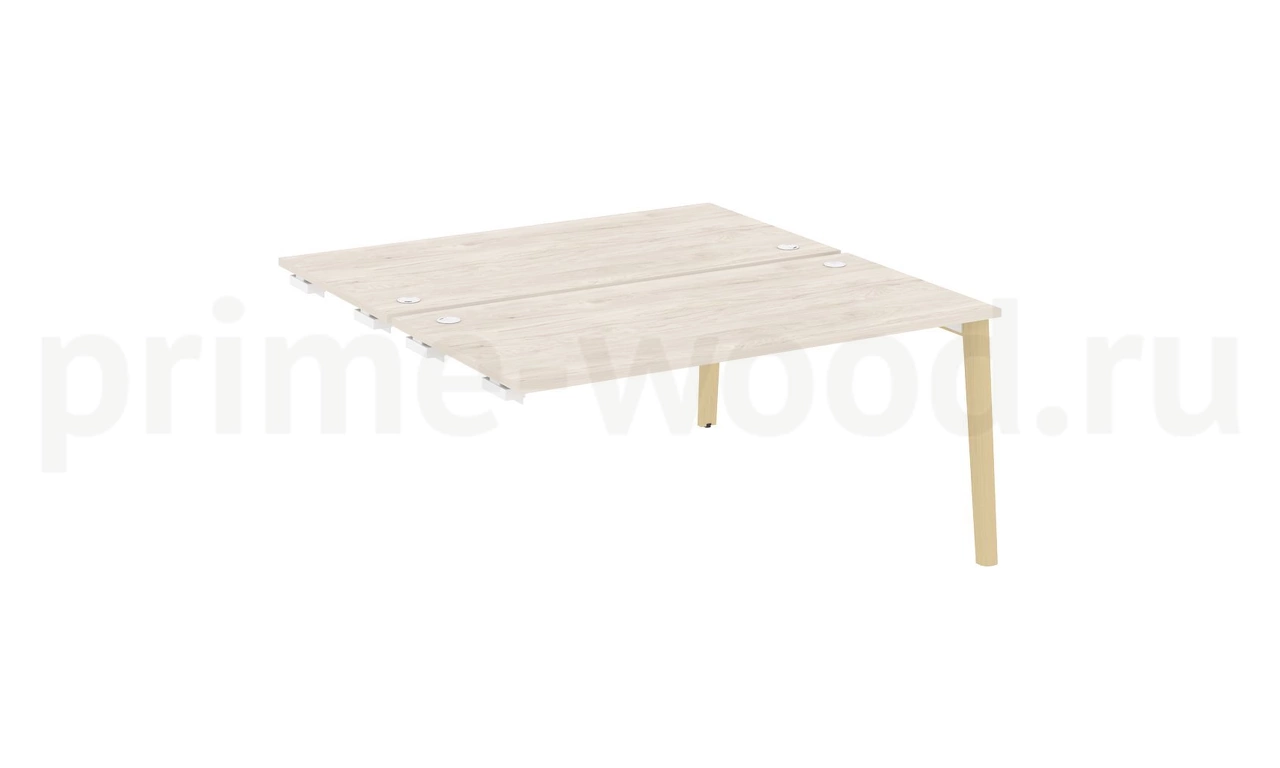Стол-приставка двойной к опорным элементам, опоры - массив дерева ONIX WOOD 158x164x75 - фото 5