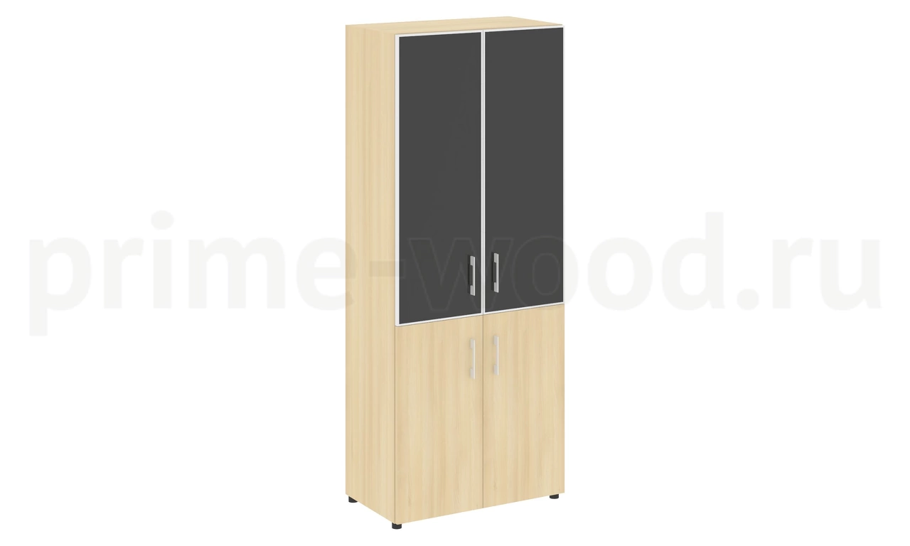Шкаф высокий широкий YALTA 80x45x201 арт. LT-ST 1.2R black - фото 0